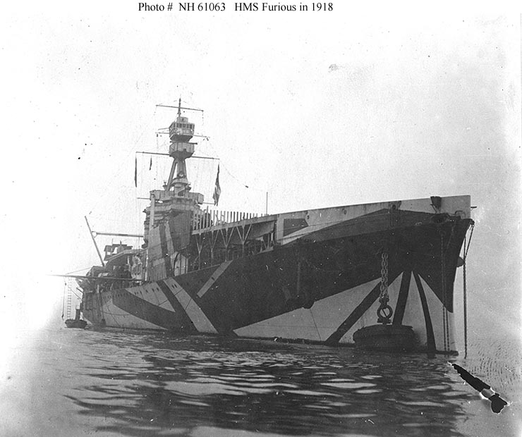 Anchored HMS Furious