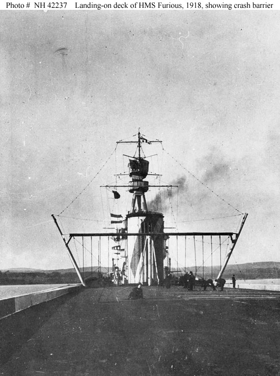 Landing deck of HMS Furious